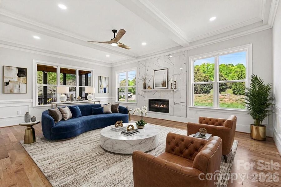 Furnished interior view inside a new home in , Concord (Image 8).