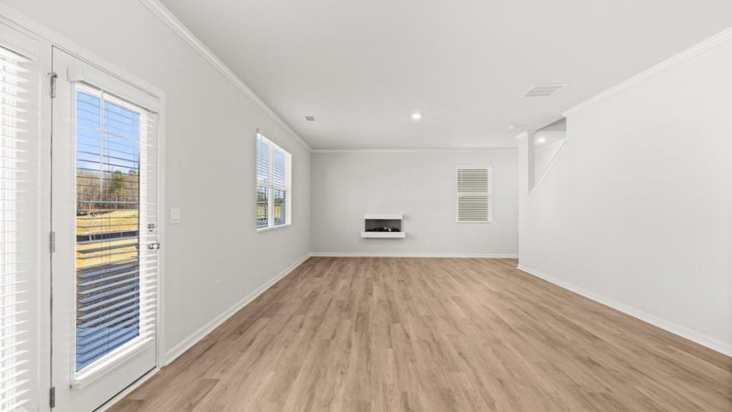 Spacious, unfurnished interior of a new home in Braselton Village, Braselton (Image 10). Spacious, unfurnished interior of a new home in Braselton Village, Braselton (Image 10).