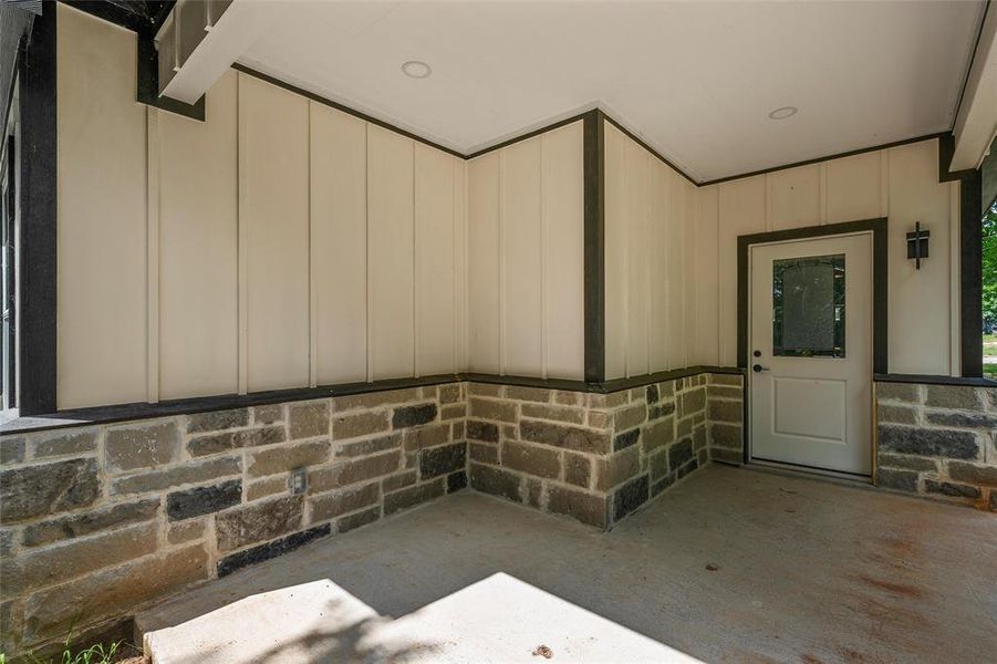 Exterior details and patio area of a home in , Waco (Image 4). Exterior details and patio area of a home in , Waco (Image 4).