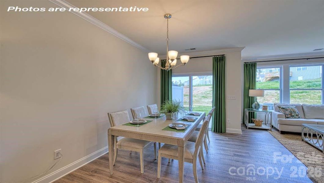 Furnished interior view inside a new home in Skybrook Corners, Huntersville (Image 23).