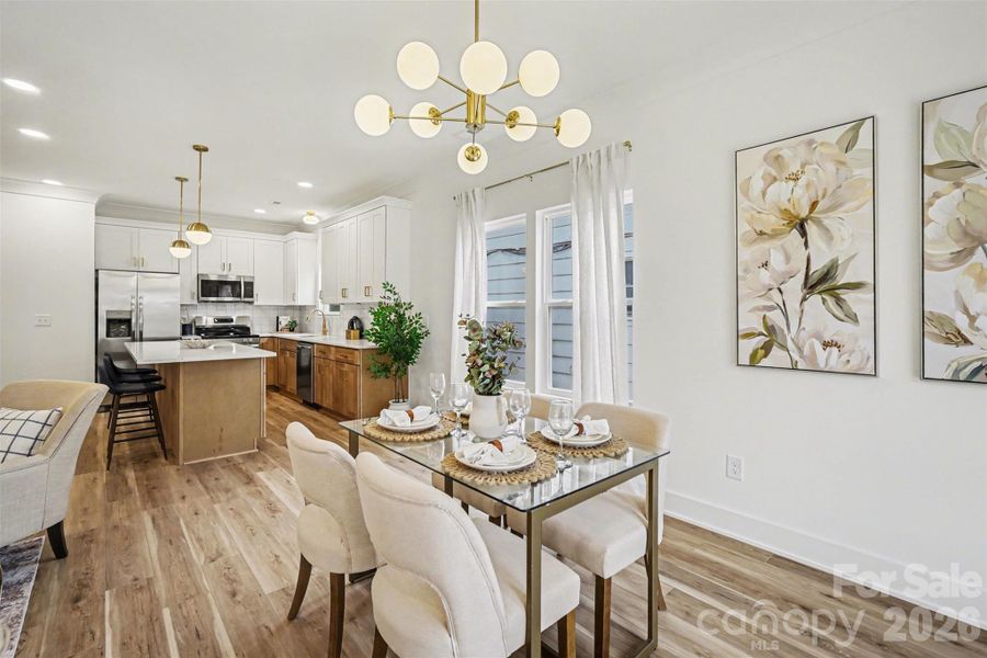 Furnished interior view inside a new home in , Charlotte (Image 15).