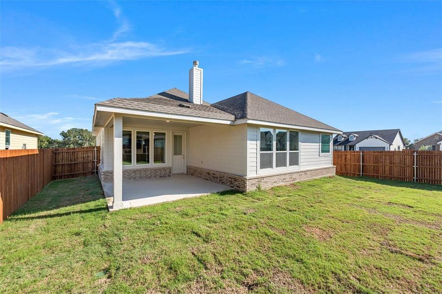Exterior details and patio area of a home in Covenant Park, Springtown (Image 21). Exterior details and patio area of a home in Covenant Park, Springtown (Image 21).