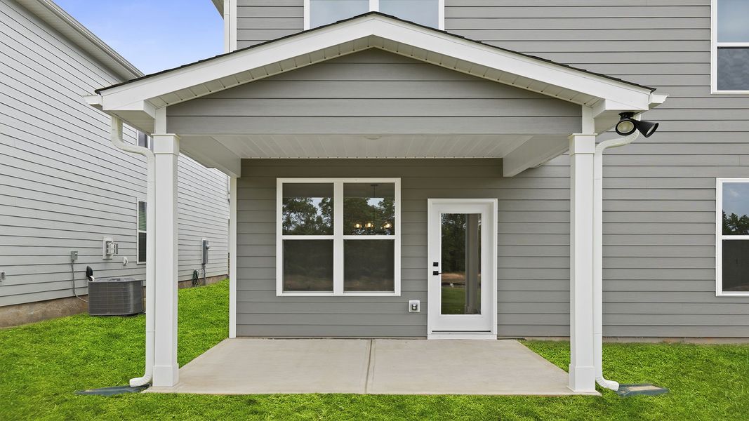 Exterior details and patio area of a home in Adams Glen, Greenville (Image 3).