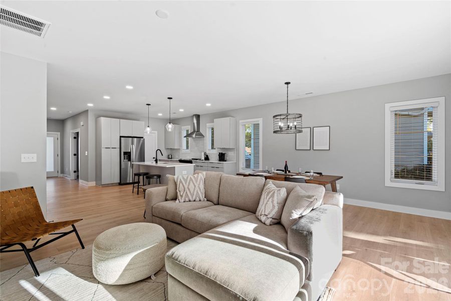 Furnished interior view inside a new home in , Charlotte (Image 8). Furnished interior view inside a new home in , Charlotte (Image 8).