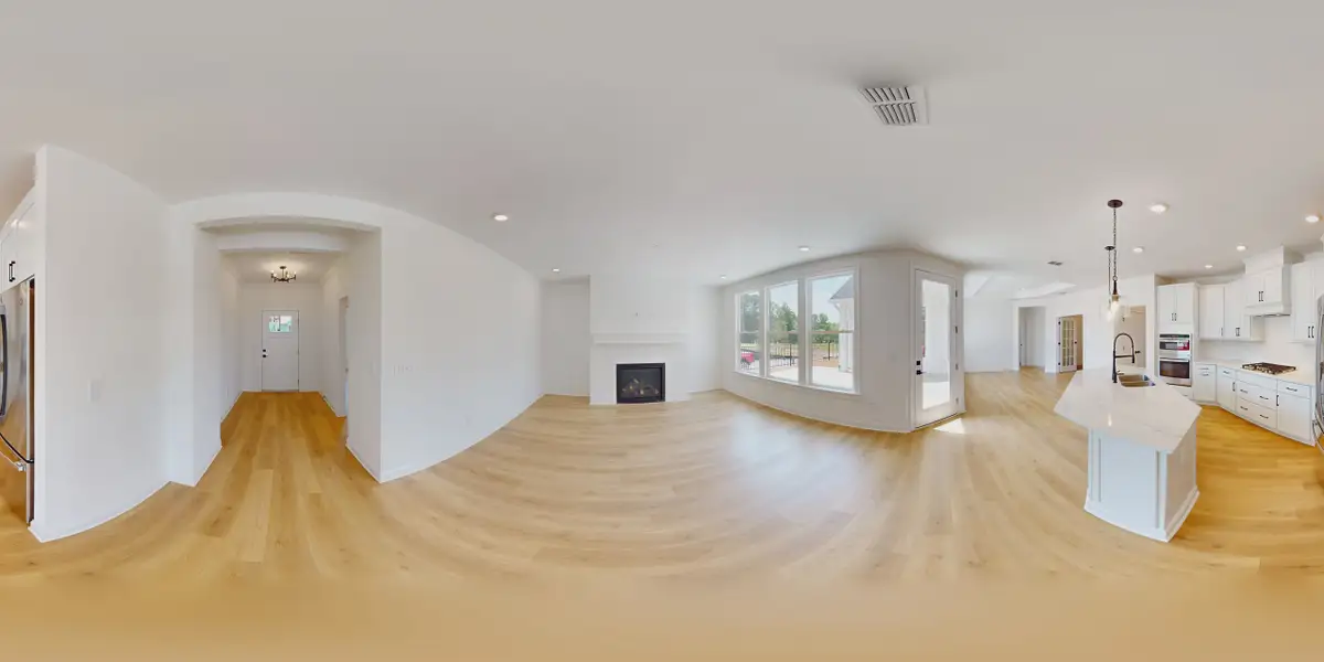 Representative unfurnished interior of a home built from the Portico by Epcon Communities in Lakeside at Millican Reserve, College Station (Image 24).