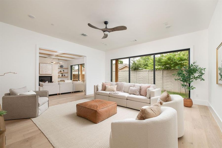 Furnished interior view inside a new home in Dove Station, Grapevine (Image 17).