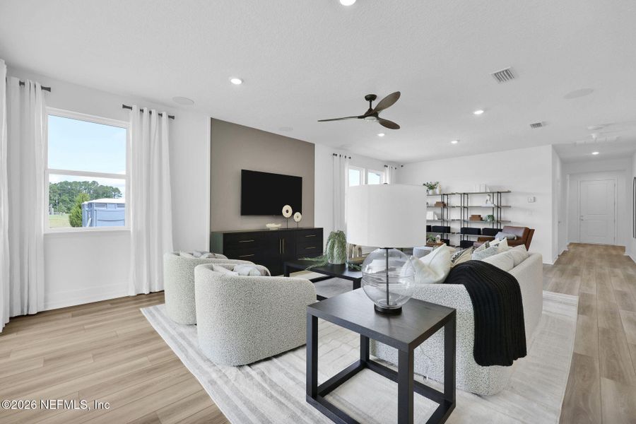 Furnished interior view inside a new home in Hyland Trail, Green Cove Springs (Image 11).