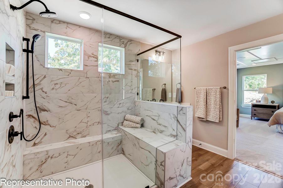 Example of luxury primary shower