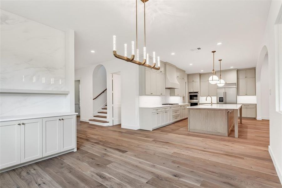 Open chef's kitchen