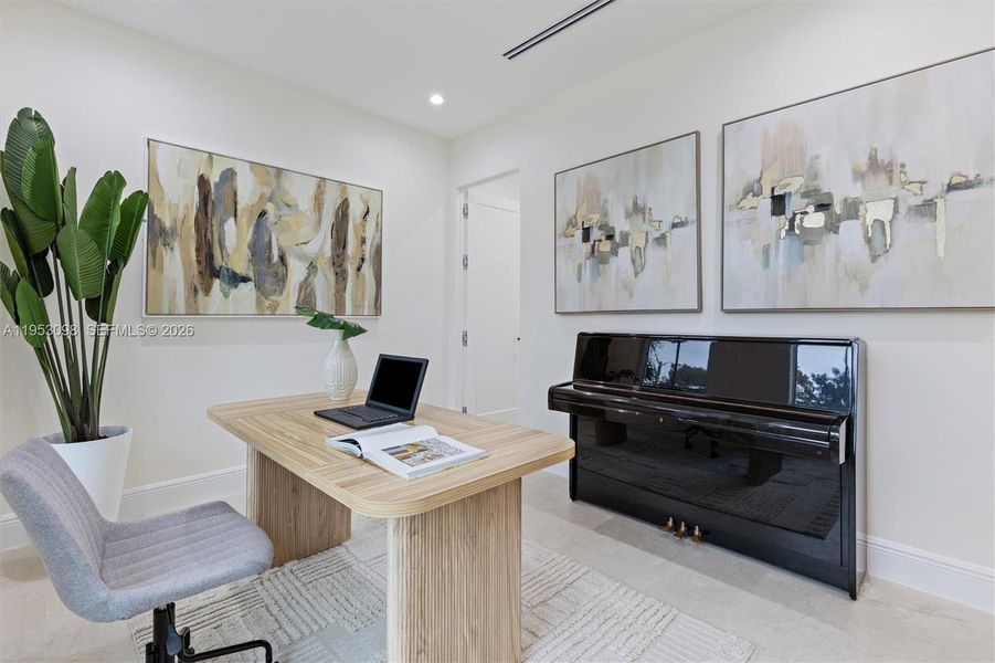 Furnished interior view inside a new home in , Miami (Image 17).
