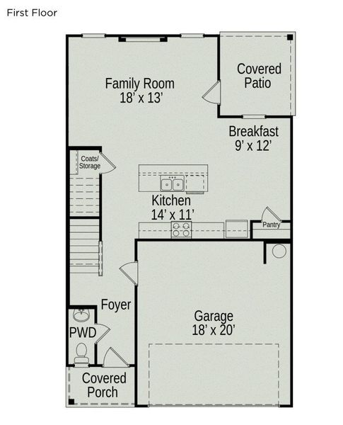 2D floor plan layout of this home in Jackson Hills, Clarksville, TN (Image 2). 2D floor plan layout of this home in Jackson Hills, Clarksville, TN (Image 2).