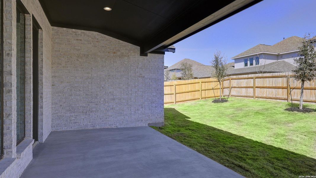 Exterior details and patio area of a home in Corley Farms, Boerne (Image 4).