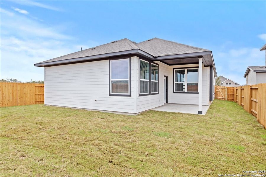 Exterior details and patio area of a home in Stream Waters, Seguin (Image 3). Exterior details and patio area of a home in Stream Waters, Seguin (Image 3).