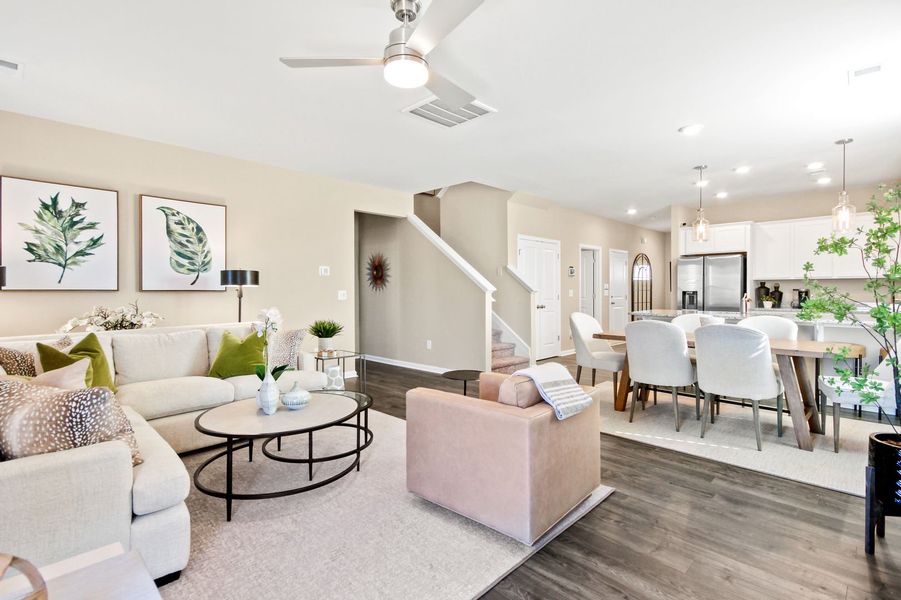 Representative furnished interior of a home built from the The Hazelwood by Stanley Martin Homes in Persimmon Hill, Lyman (Image 8).