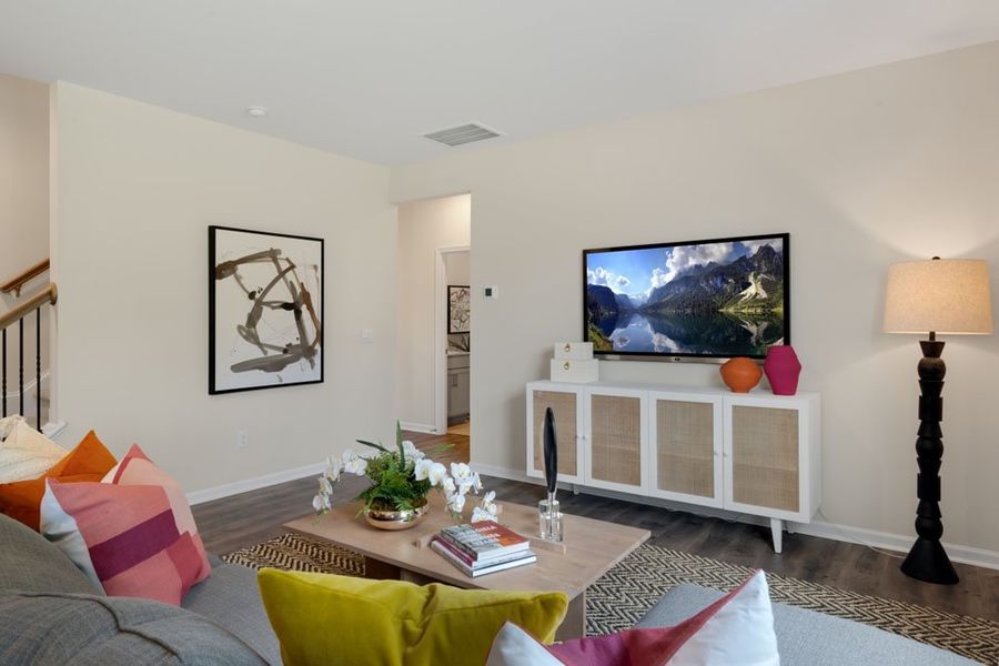 Representative furnished interior of a home built from the Hayden by D.R. Horton in Southbury, Carthage (Image 20). Representative furnished interior of a home built from the Hayden by D.R. Horton in Southbury, Carthage (Image 20).