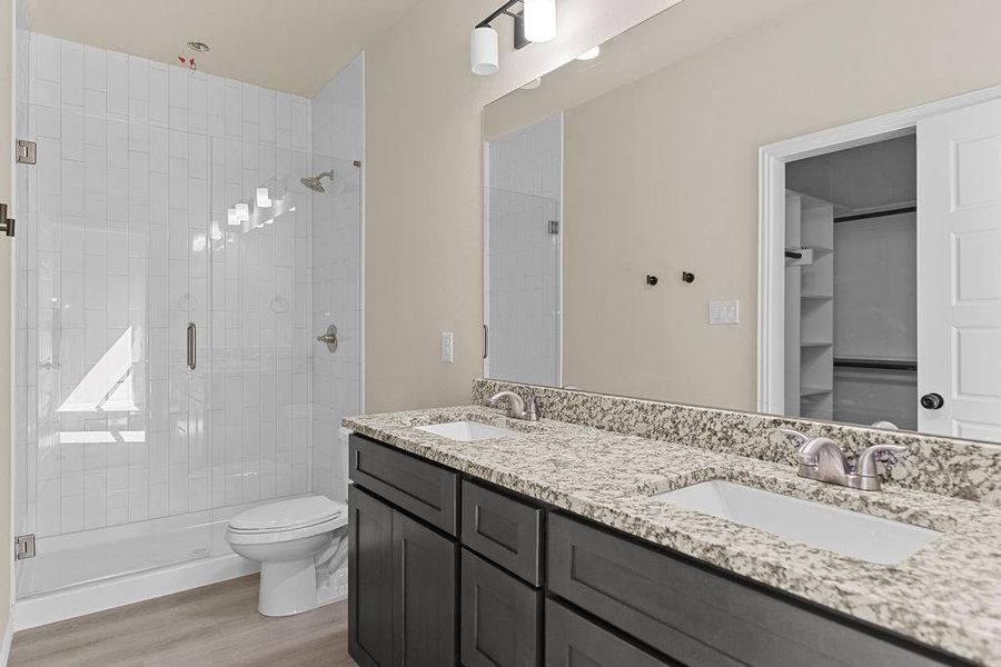 Furnished interior view inside a new home in Trails of Fossil Creek, Fort Worth (Image 7).