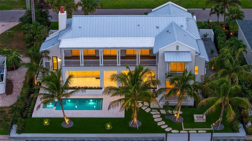 Exterior details and patio area of a home in , Longboat Key (Image 39). Exterior details and patio area of a home in , Longboat Key (Image 39).