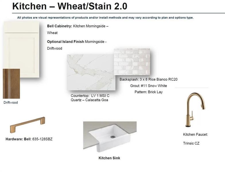Sample of building materials used in homes in Ward's Crossing Townhomes, Johns Creek (Image 19).