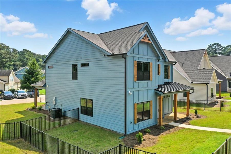 Front exterior of a new home in Ferguson Corners, Emerson, GA, highlighting curb appeal (Image 18).