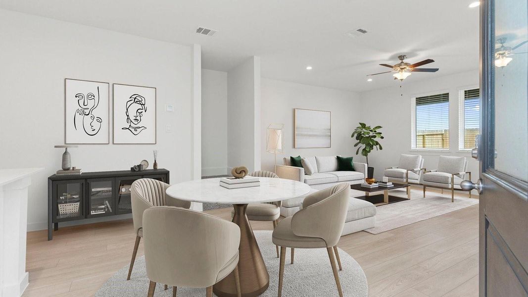 *Elevations, exterior/ interior colors, options, available upgrades that require an additional charge, and standard features will vary in each community and subject change without notice. Call for details.