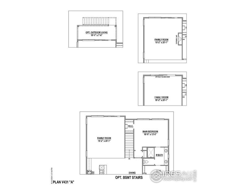 2D floor plan layout of this home in Barefoot Lakes, Longmont, CO (Image 4).