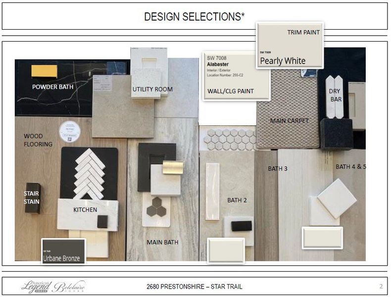 Representative photo of design selections for 2680 Prestonshire Representative photo of design selections for 2680 Prestonshire