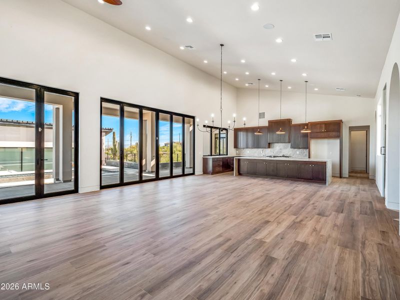 Dining room and kitchen Dining room and kitchen
