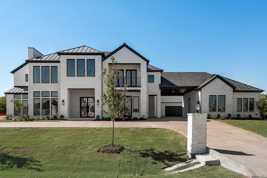 Representative exterior photo of a completed home built from the Hamptons by Grand Homes in Whitestone Estates, Parker, TX (Image 22).