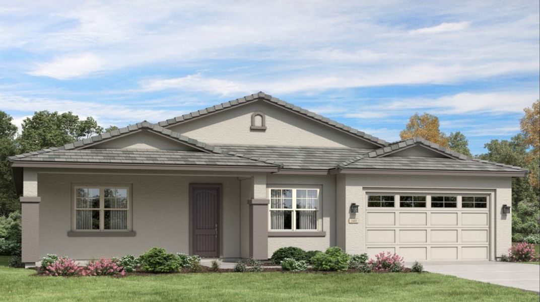 Front exterior of a home in the Asante: Destiny community, located in Surprise, AZ (Image 7).