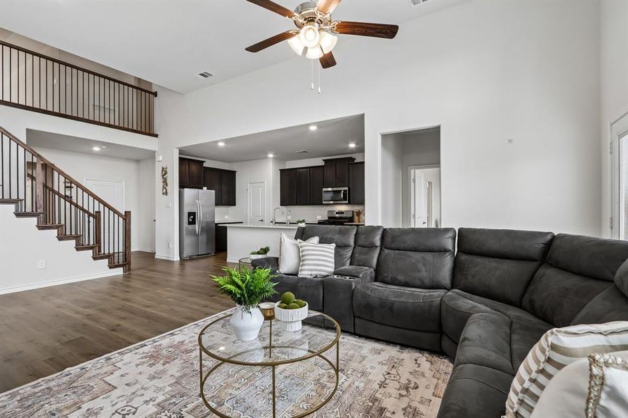 Furnished interior view inside a new home in Silverado, Aubrey (Image 14).