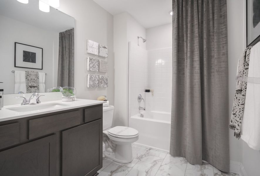 Representative furnished interior of a home built from the The Kensington A by Cothran Homes in Reidville Town Center, Reidville (Image 34).