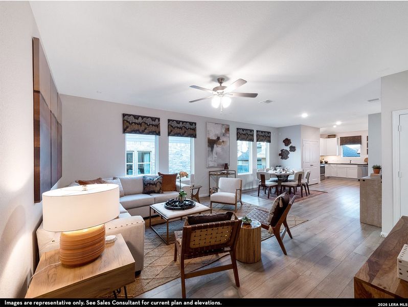 Furnished interior view inside a new home in Willow View, Converse (Image 8).