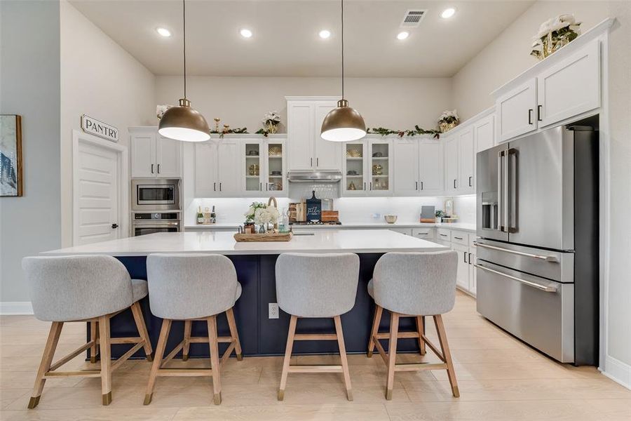 Furnished interior view inside a new home in Karis - Village Series, Crowley (Image 14). Furnished interior view inside a new home in Karis - Village Series, Crowley (Image 14).