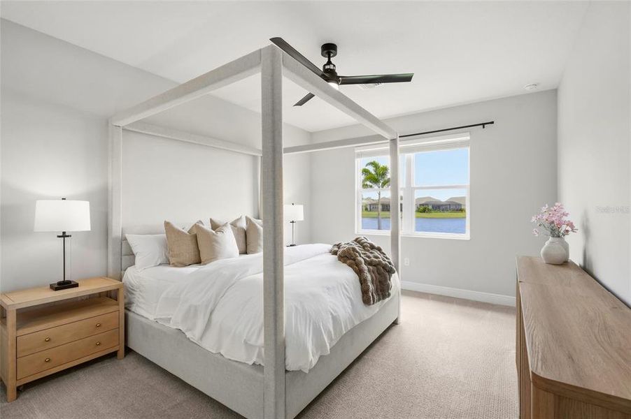 Furnished interior view inside a new home in LakeHouse Cove at Waterside, Sarasota (Image 7). Furnished interior view inside a new home in LakeHouse Cove at Waterside, Sarasota (Image 7).