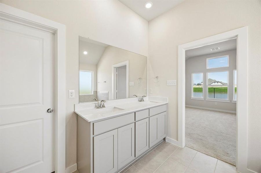 Furnished interior view inside a new home in Mercer Meadows, Royse City (Image 11).