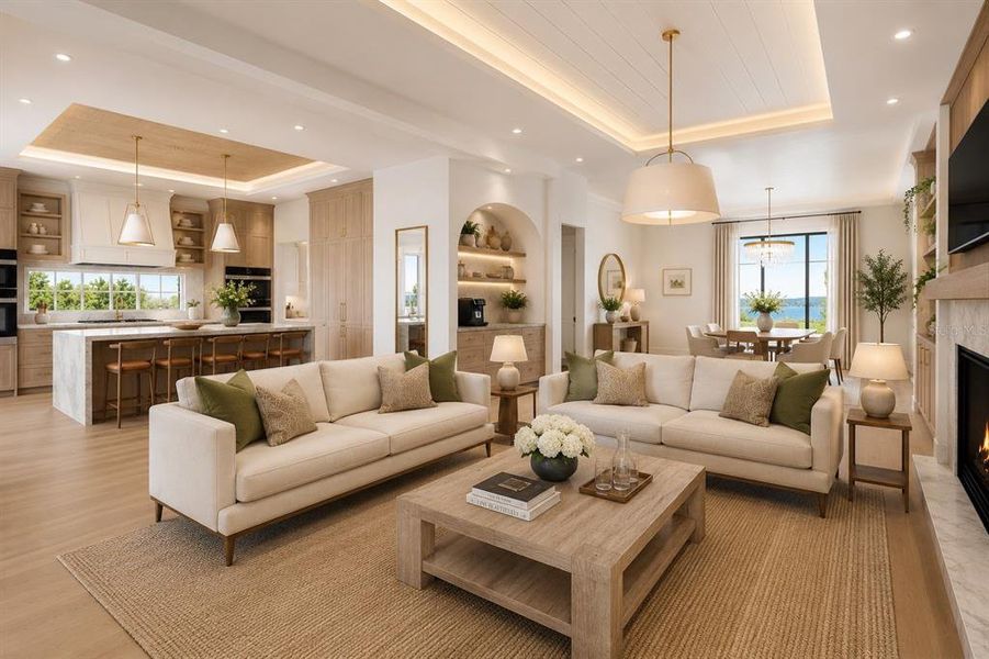 Furnished interior view inside a new home in , Sarasota (Image 8). Furnished interior view inside a new home in , Sarasota (Image 8).