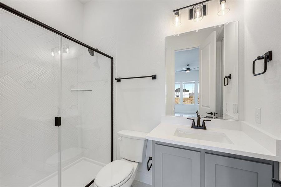 Furnished interior view inside a new home in Wildflower Ranch 60-65, Fort Worth (Image 9). Furnished interior view inside a new home in Wildflower Ranch 60-65, Fort Worth (Image 9).