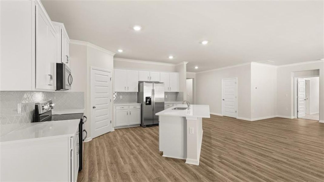 Furnished interior view inside a new home in Kingston Ranch at Lake Oconee, Buckhead (Image 11).