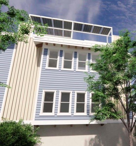 Exterior details and patio area of a home in , Dunedin (Image 39). Exterior details and patio area of a home in , Dunedin (Image 39).