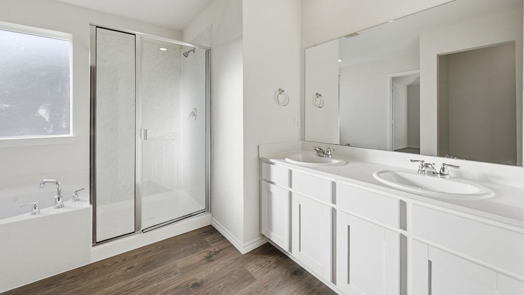 Furnished interior view inside a new home in Windrose, Pilot Point (Image 4).