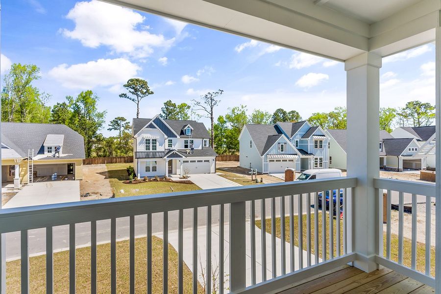 Representative exterior details of a home built from the The Highland by RobuckHomes in Windwater, Hampstead (Image 4).