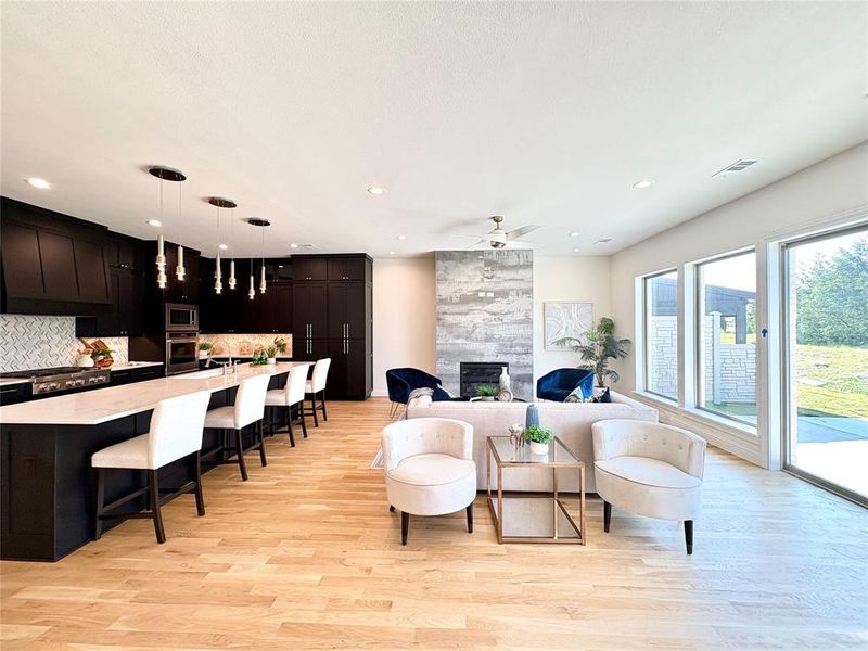 Furnished interior view inside a new home in , Heath (Image 6).