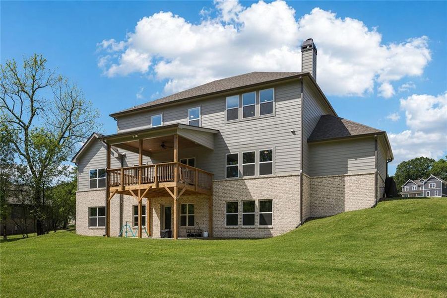 Exterior details and patio area of a home in , Hoschton (Image 34).