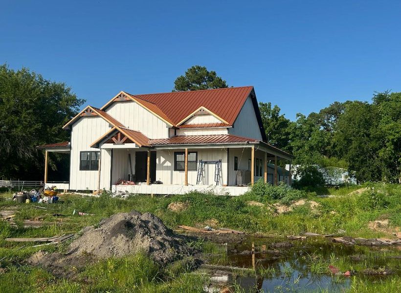 Front exterior of a new home in , Crosby, TX, highlighting curb appeal (Image 2). Front exterior of a new home in , Crosby, TX, highlighting curb appeal (Image 2).