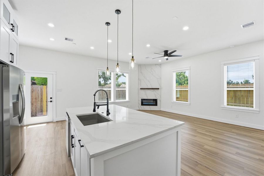 Furnished interior view inside a new home in , Houston (Image 17).