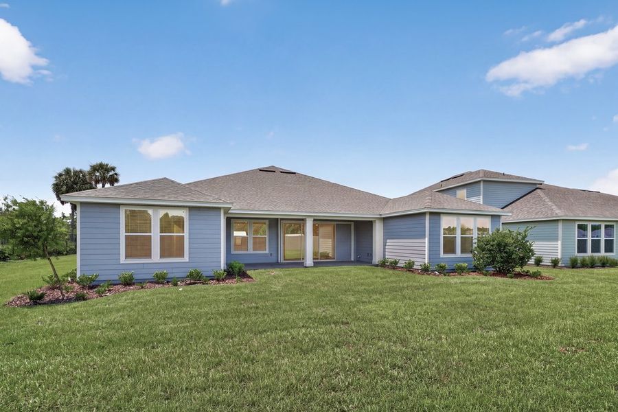 Exterior details and patio area of a home in Headwaters at Lofton Creek, Yulee (Image 4).