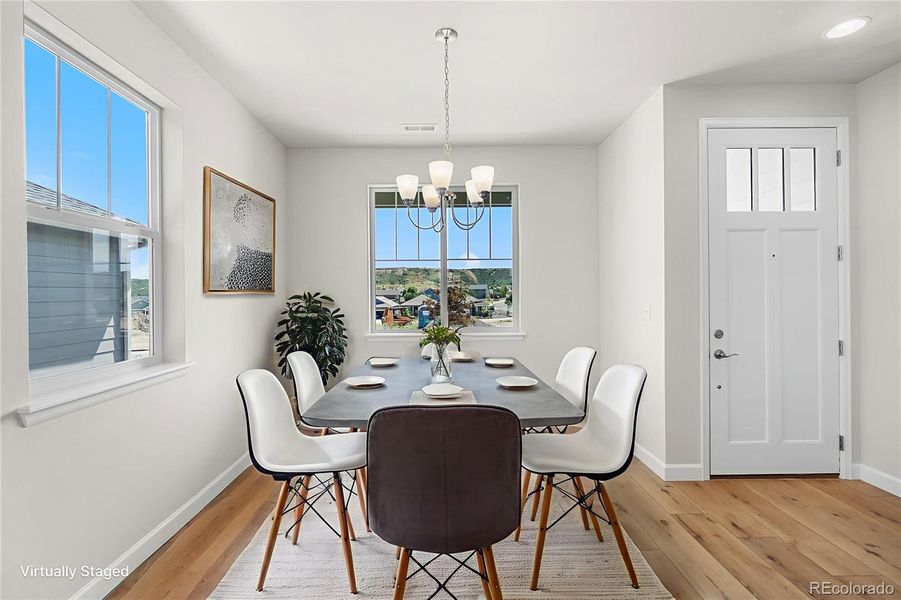 Furnished interior view inside a new home in Rhyolite Ranch, Castle Rock (Image 26).