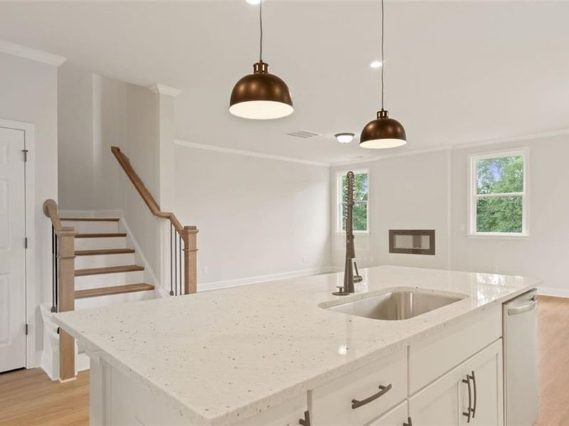 Furnished interior view inside a new home in Wehunt Meadows, Hoschton (Image 6). Furnished interior view inside a new home in Wehunt Meadows, Hoschton (Image 6).