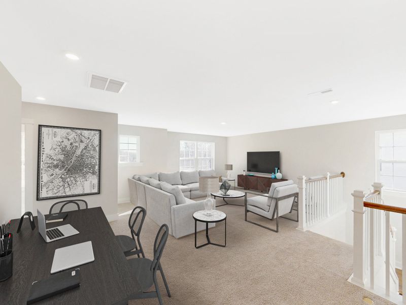 Furnished interior view inside a new home in Friendship Village, Apex (Image 6).