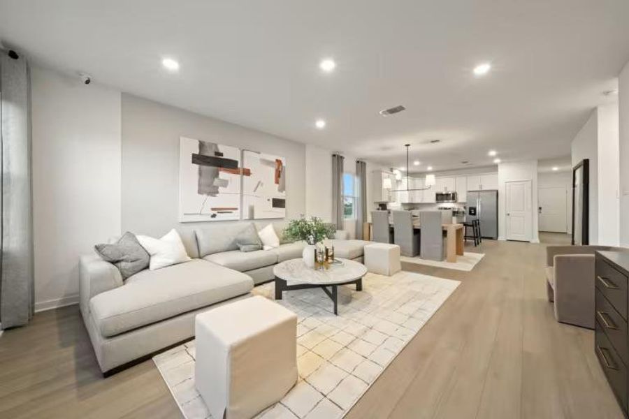 Photo of Centex model home with same floor plan, not of actual home listed. Photo of Centex model home with same floor plan, not of actual home listed.